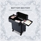 Byootique 2-Piece Makeup Train Case Cosmetic Organizer Kit Rococo Midnight — photo 2