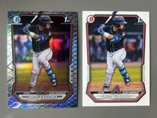 2026 Bowman Chrome #BCP-28 Carlos Virahonda 1st Reptilian Refractor + Base Paper