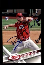 Signed Baseball Card Auto 2017 Topps Update #US53 Barrett Astin Cincinnati Reds