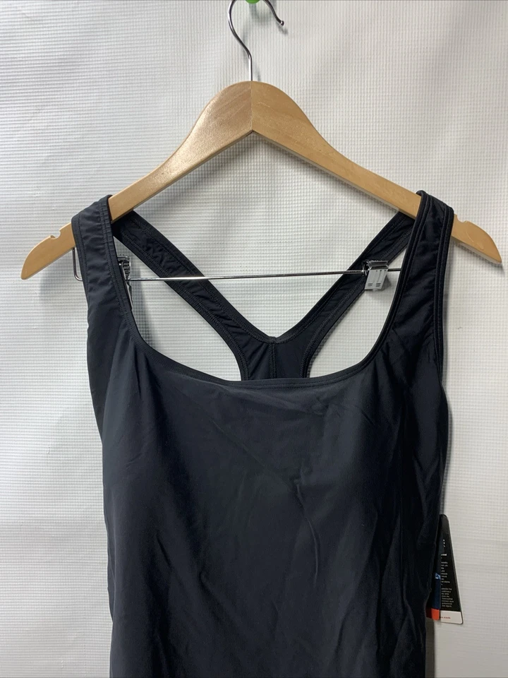 Traje de baño Speedo Plus Moderate Ultraback negro acolchado de una pieza para mujer talla 22 Foto 2 de 4