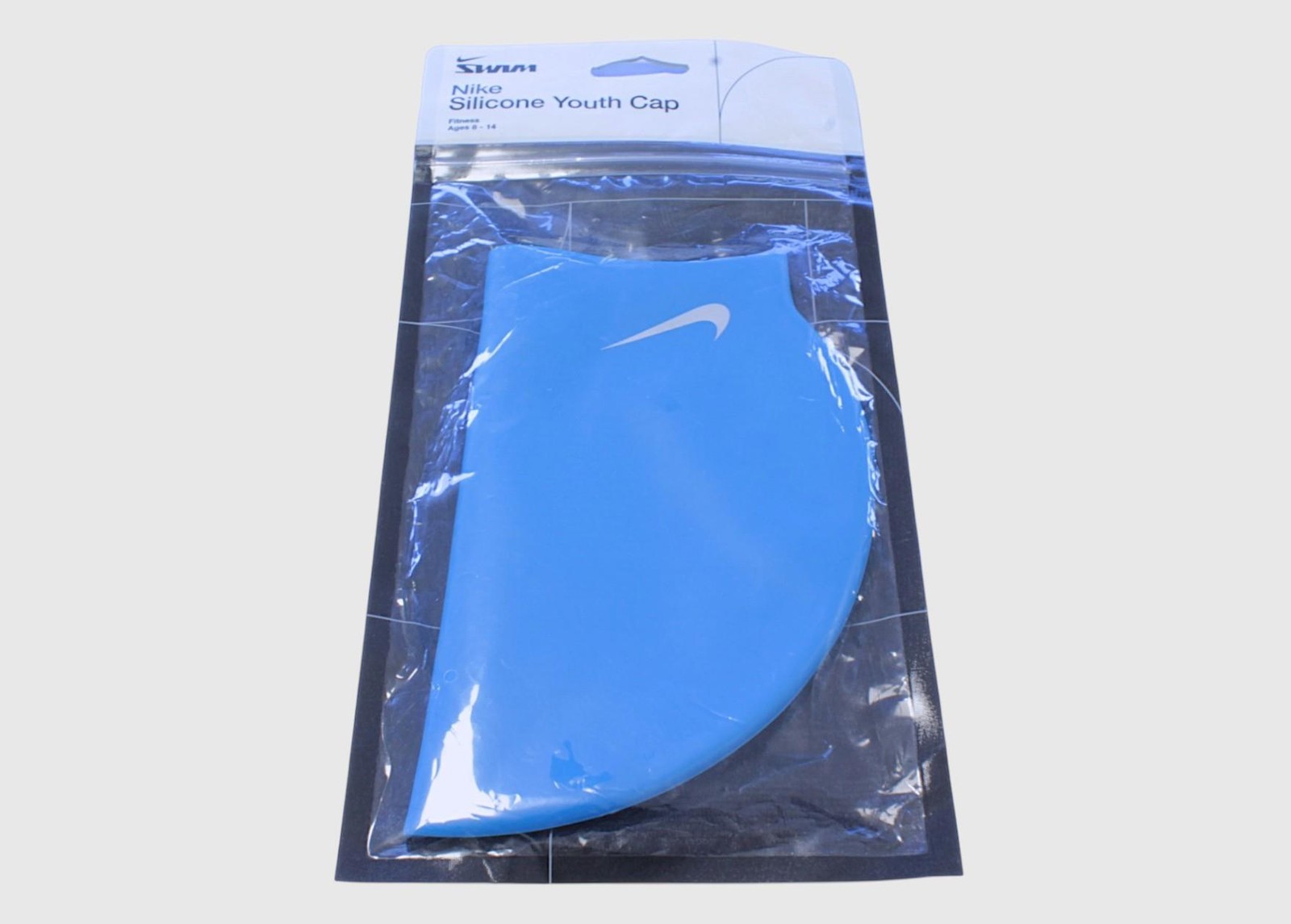 Nike Solid Silicone Swimming Cap - Blue - Image 2