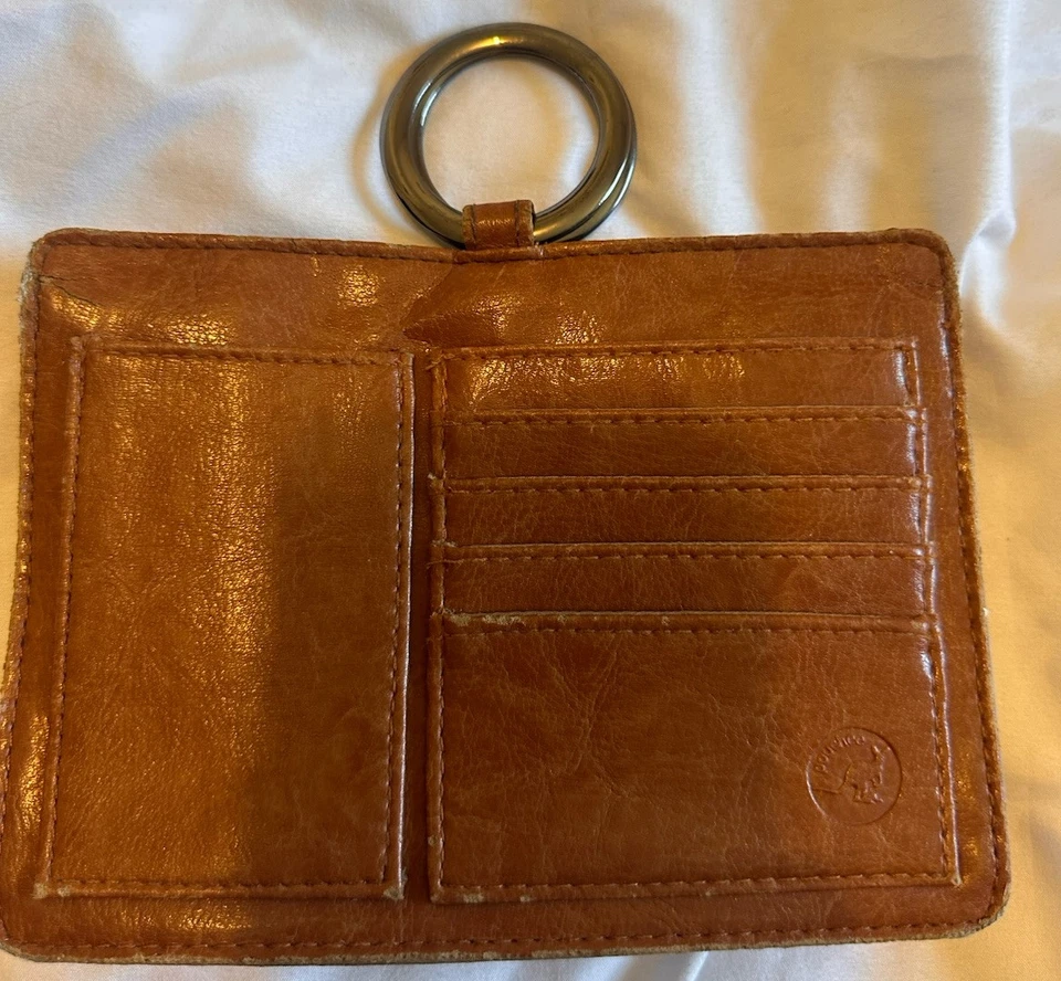 Cartera organizadora de cuero sintético Pouchee cartera de cuero vegano, conjunto de dos rojos y marrones Foto 4 de 4