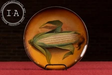 Early 20th Century Hand-Painted Corn Plate by TST