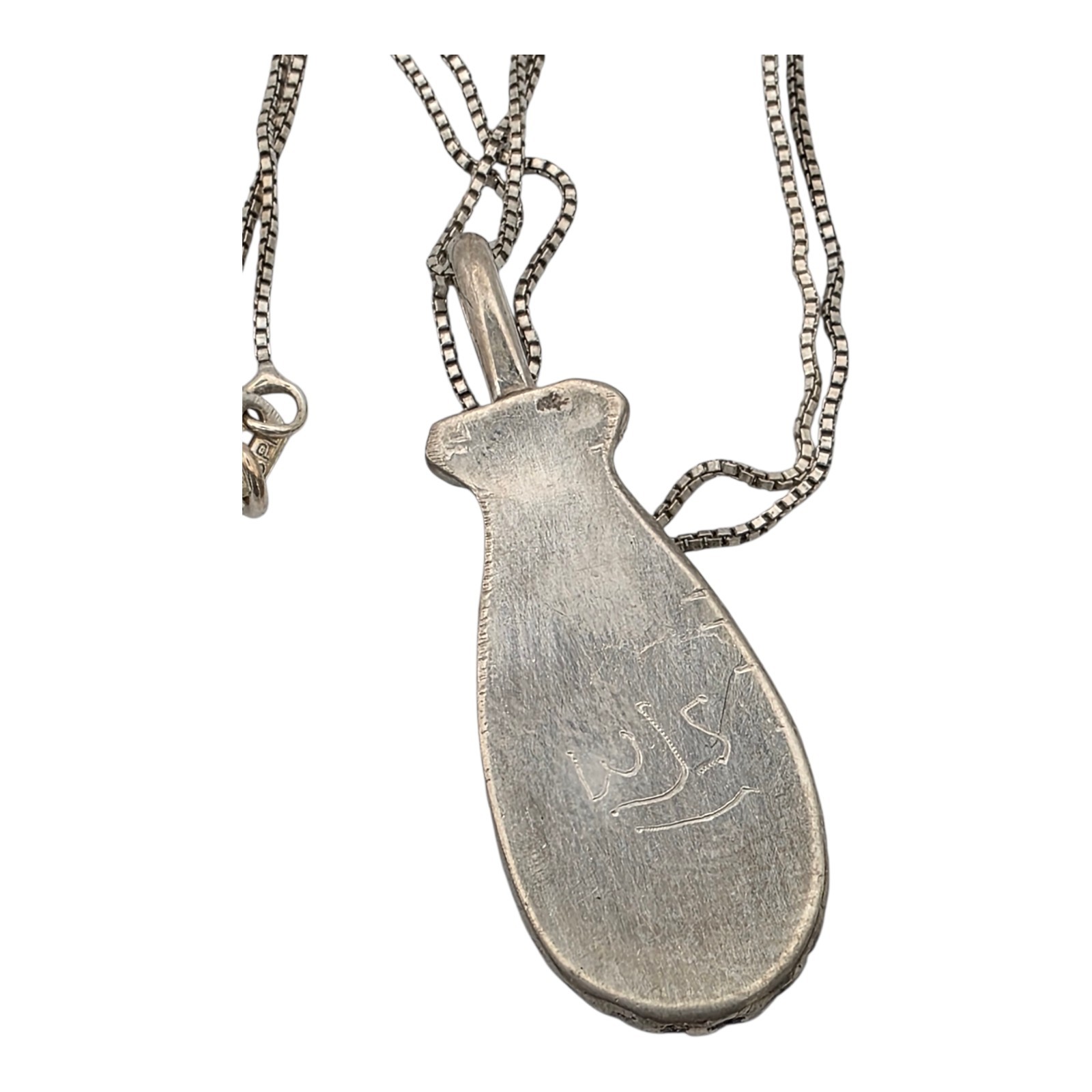 Native American Solid Sterling Silver Turquoise I… - image 3