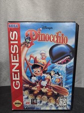 Disney's Pinocchio Sega Genesis CIB Complete In Box Tested And Working 