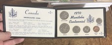 1970 Manitoba Centennial 6 coin set in holder