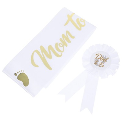  Nackter Gurtanzug Mutter Baby Vater Sein Pin Baby-Dusche-Abzeichen-Stift