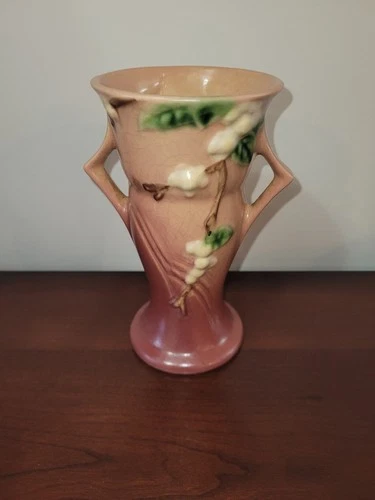 Roseville Pottery Snowberry Vase