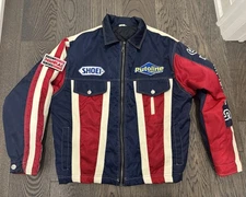 Vintage Nankai Racing Team 1980/1990 Japanese Motorcycle Coach Jacket Medium