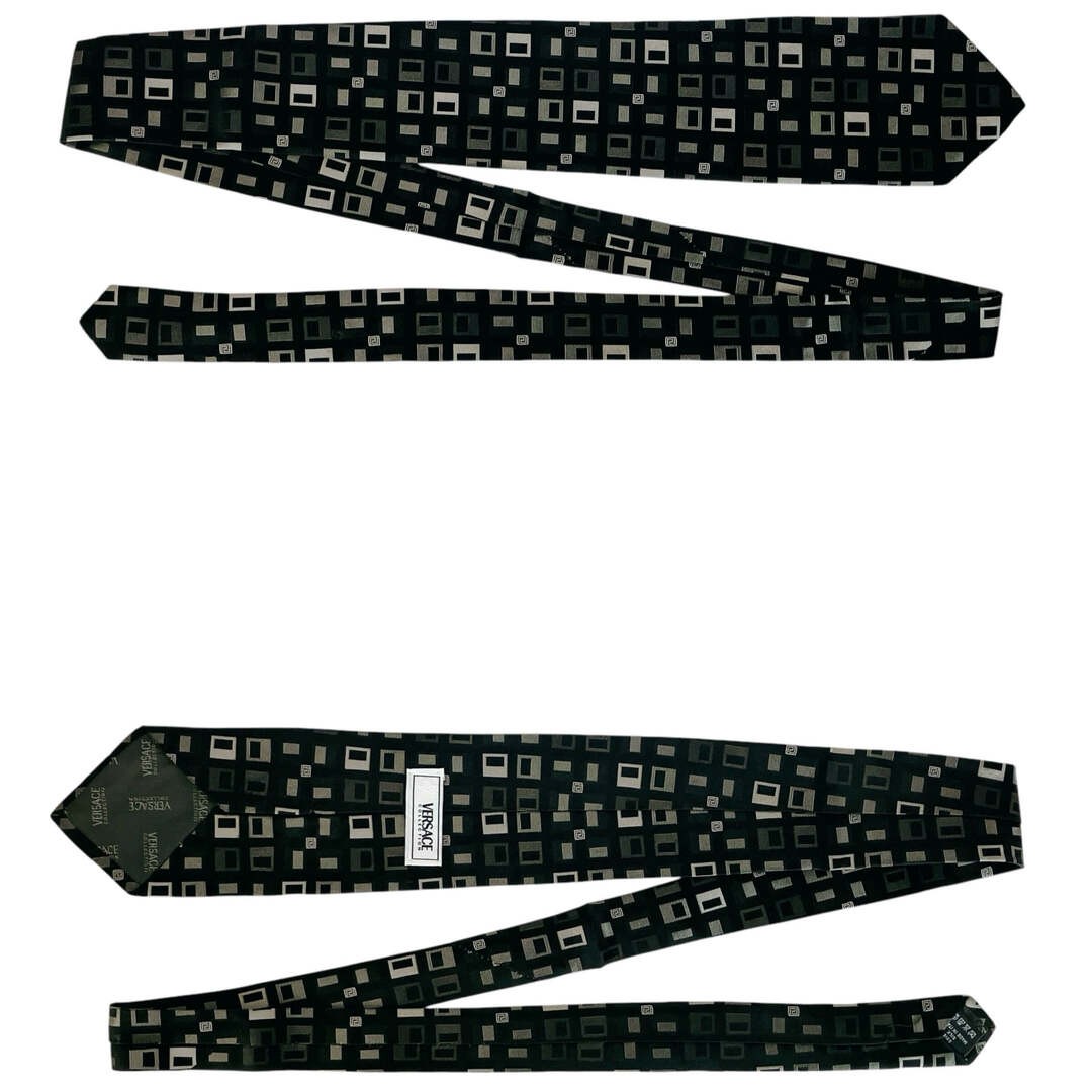 VERSACE  COLLECTION tie square pattern all over s… - image 8