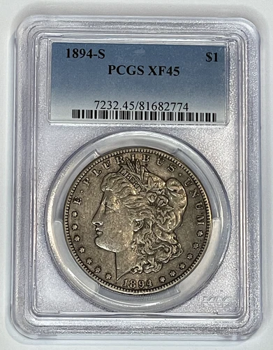 1894-S Morgan Silver Dollar $1 PCGS XF45 ~ Nice Original Coin ~ Tough Date!
