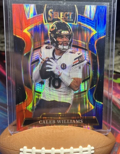 2025 Select Caleb Williams Red Blue Shock Prizm #73 Concourse Chicago Bears