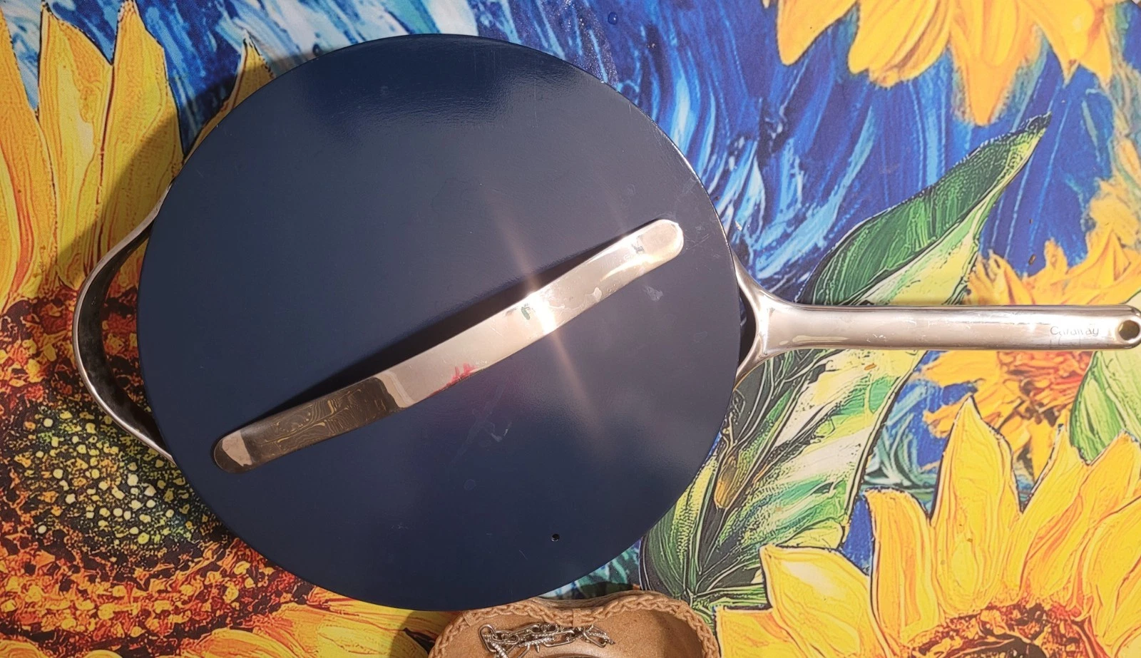 Caraway Nonstick 12” Cooking Saute Fry Pan Navy Blue Ceramic W Lid "Look At Pics
Opens in a new wind