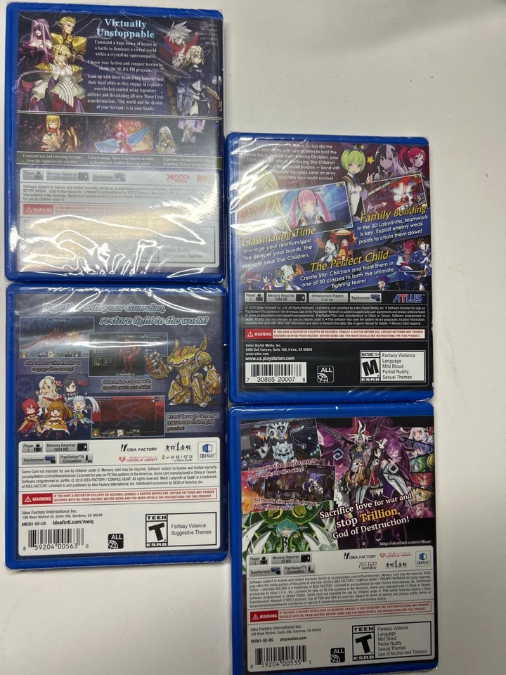 4 Action/Adventure PlayStation PS Vita Games Lot New SEALED - Image 2 of 2