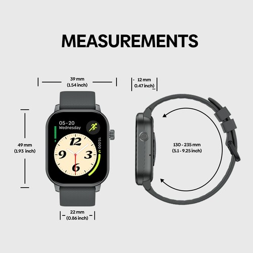 Zeblaze GTS 3 GPS Smartwatch 2.01" Display Screen Stress Tracking Sport Watch - Picture 10 of 13