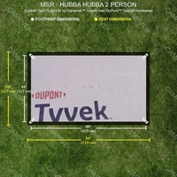 Tyvek Footprint for the MSR HUBBA HUBBA 2 PERSON Tent