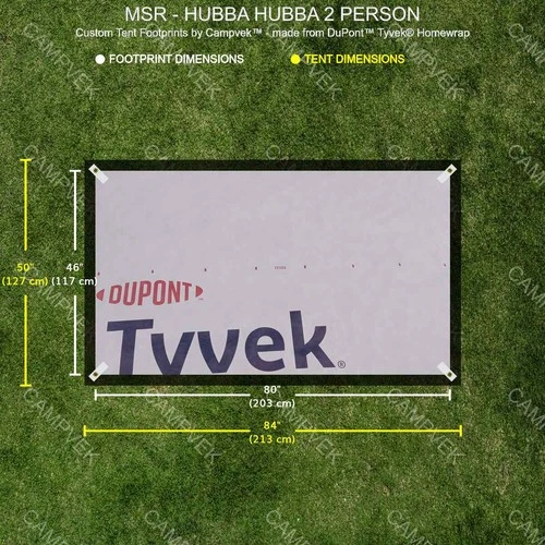 Tyvek Footprint for the MSR HUBBA HUBBA 2 PERSON Tent