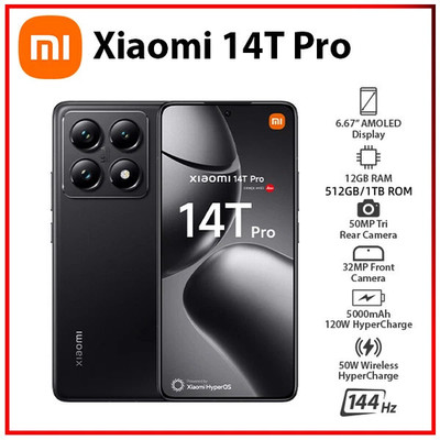 Original Xiaomi 14T Pro 5G 512GB/1TB ROM SmartPhone Dimensity 9300+ 50MP HDR10+