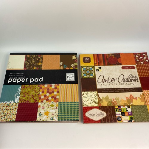DCWV Autumn Fall Stack/Me & My Big Ideas 12x12 Scrapbook Paper Pads 314 Sheets