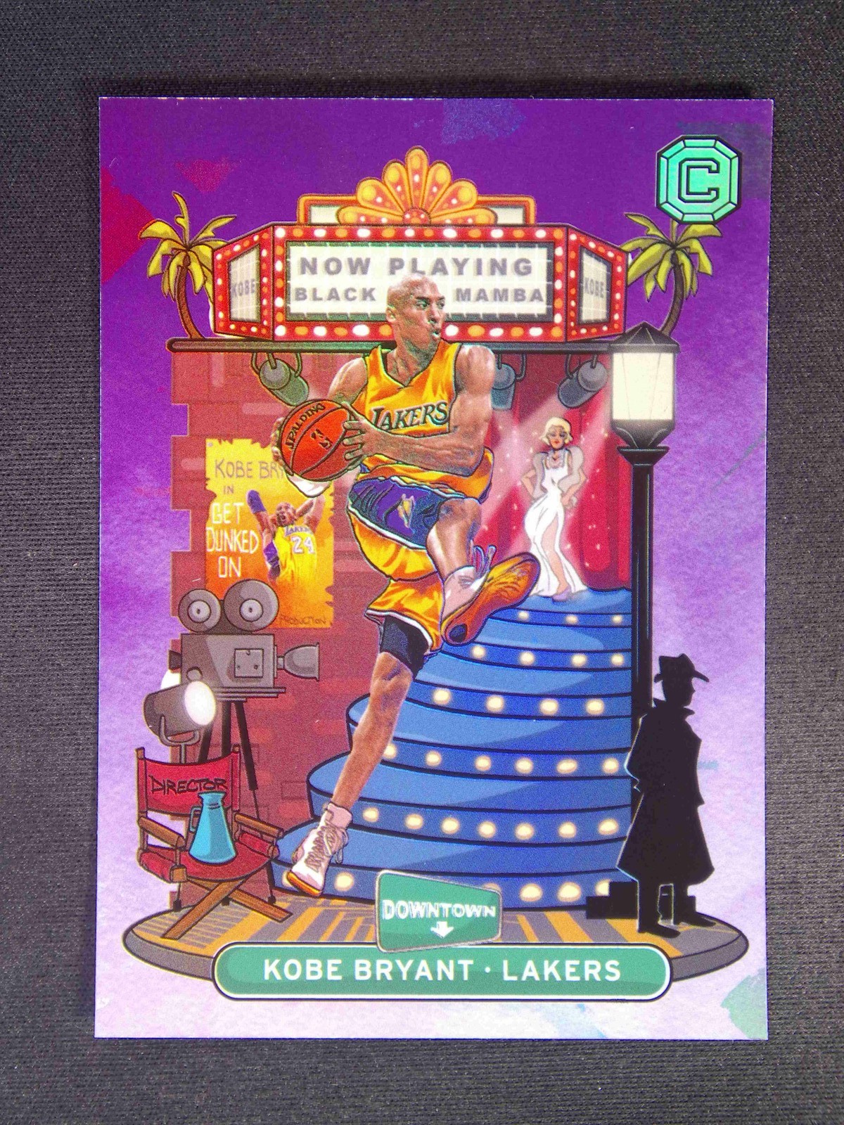 2018-19 Panini Cornerstones Kobe Bryant #20 Downtown Case Hit SSP