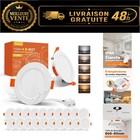 Spot LED encastrable 5W 550 lm IP44 20 pièces Tomosu plafond