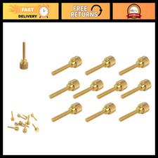 10 Pack Solid Brass Thumb Screws 6-32 x 3/4" Diamond Knurled Knobs Right-Hand Th