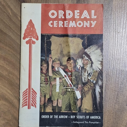 Vintage 1968 Boy Scouts Ordeal Ceremony Pamphlet Order Of The Arrow Booklet USA