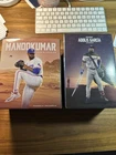 Set of Texas Rangers SGA Star Wars Mandokumar & Adolis García Bobbleheads