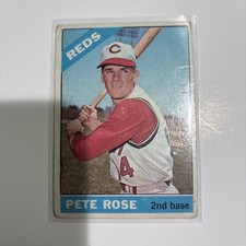🔥⚾️Topps 1966 Pete Rose #30 Cincinnati Reds Baseball Card Base Set🔥