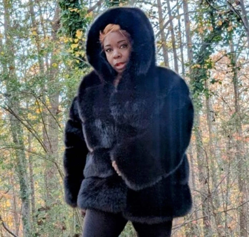 Норка искусственного пушистого меха бедра куртка. Обычные или роскошные (готовы к отправке) - Prima Dons - Изображение 3 из 4