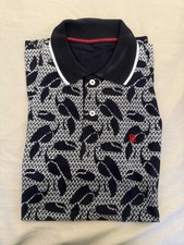 NEW CAROLINA HERRERA short sleeve polo T-shirt sizes M L Blue