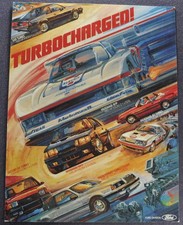 1984 Ford Turbocharged Brochure Sheet Mustang Thunderbird Escort Exp Original 1984 Ford Turbocharged Brochure Sheet Mustang Thunderbird Escort Exp Original