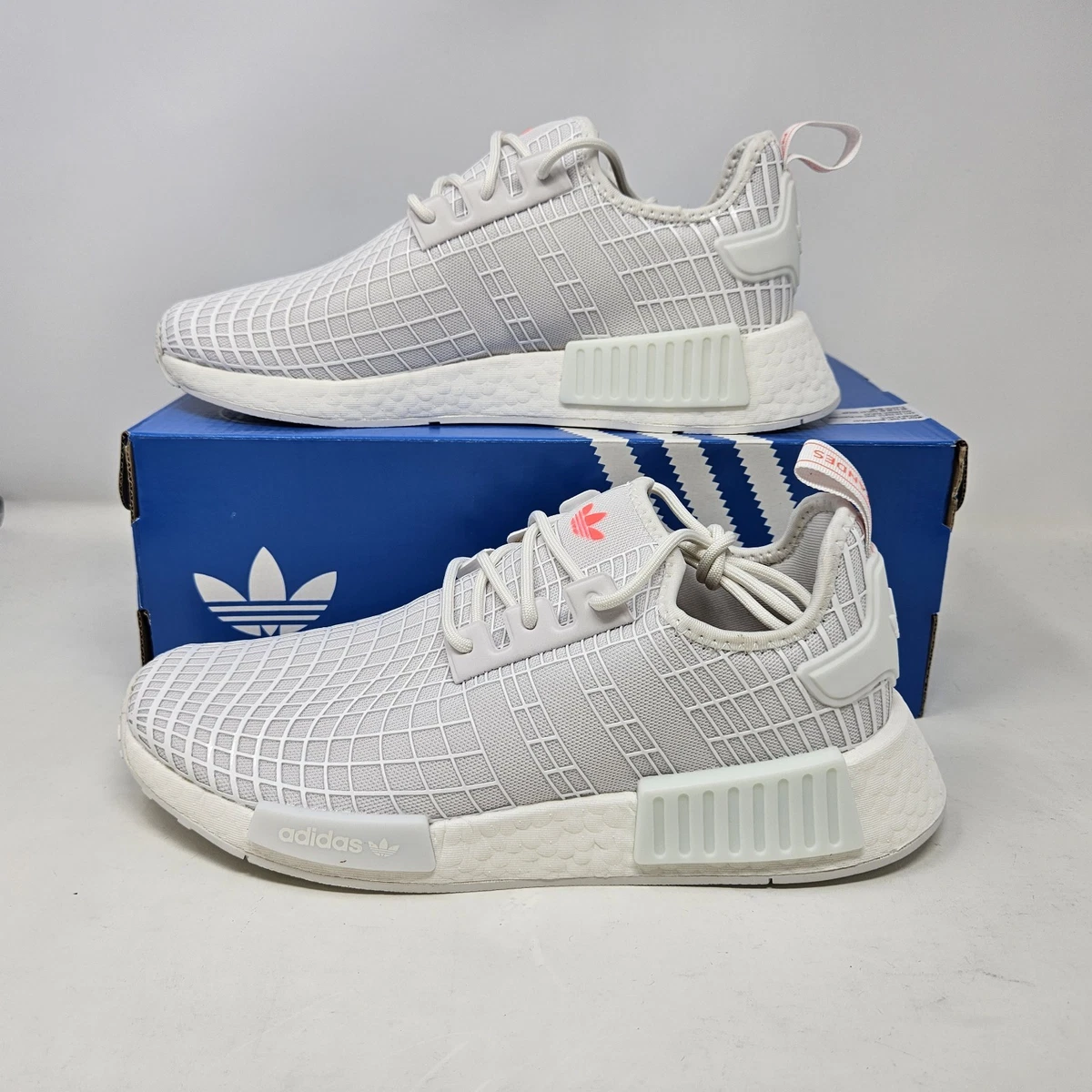 Adidas NMD_R1 White Solar Red Web for sale | eBay