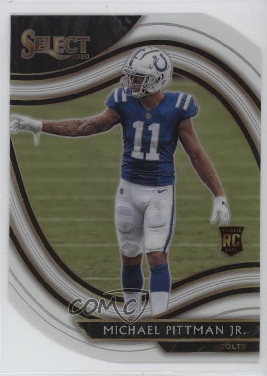2020 Panini Select Field Level White Prizm Die-Cut Michael Pittman Jr #362 18e5