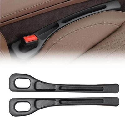 2x Universal Black Car Seat Gap Filler Pad EVA Seat Gap Filler