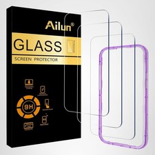 Ailun 3 Pack Scren Protector for iPhone 17 Pro Max 6.9"with Frame,Tempered Glas