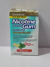 GoodSense Nicotine Gum Arctic Mint Flavor 4mg 110 Count Exp: 11/2026