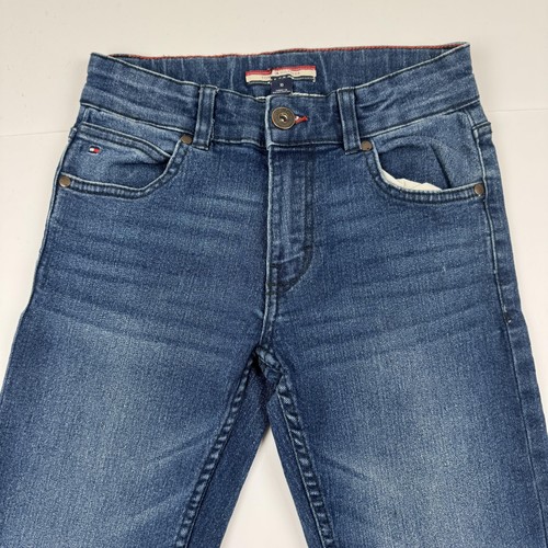 Tommy Hilfiger Jeans Boys 10 Blue Revolution Slim Straight Denim Classic Casual - Picture 2 of 14
