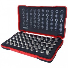 KS Tools 1/4" Bit-Stecknuss-Satz, extra kurz, 50-tlg - Werkzeug - Schwarz