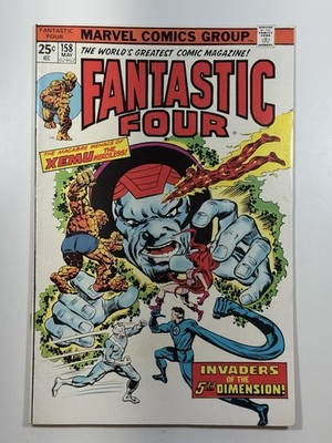 Marvel Comics Fantastic Four #158   Mark Jewelers Insert Variant   1975   F/VF+
