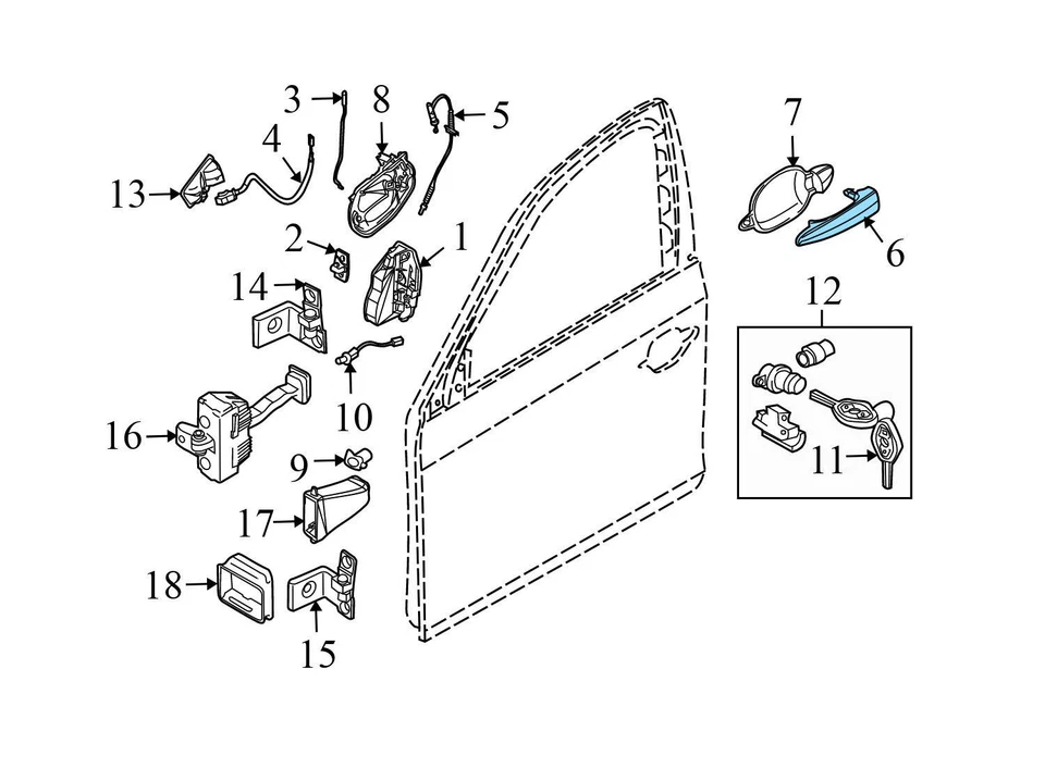 BMW 535I XDRIVE 2009-2010 - Manija de puerta exterior derecha 6961444 Foto 4 de 4