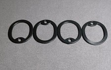 4 Black Dog Tag Silencers Army, Marines, Navy, Air Force, Space Force, USCG USBP