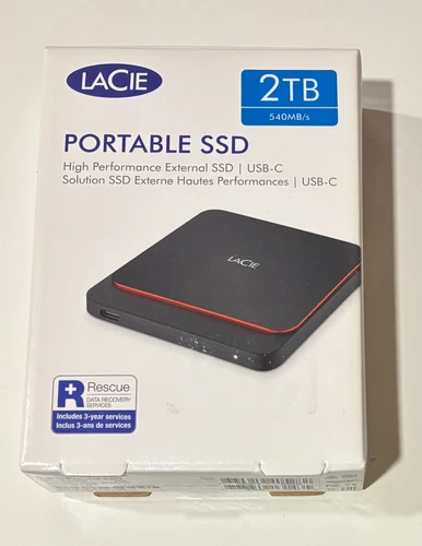 LaCie USB 3.0 Type-C SSD Portable - 2TB