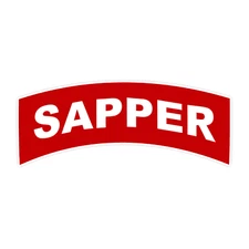Sapper Bumper Sticker Military Vinyl Soldier Decal 5"