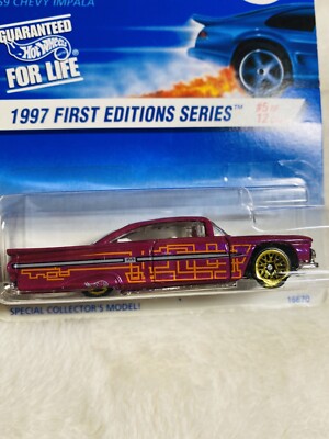 HOTWHEELS NOS '59 CHEVY IMPALA 1997 FIRST EDITIONS SERIES MATTEL