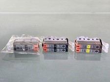 Genuine Canon PGI-220 Black  CLI- 221 Black and Yellow Ink Cartridges Lot of 5