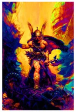 Dark Kingdom by Frank Frazetta - Non-Flocked Blacklight Poster 24" x 36"