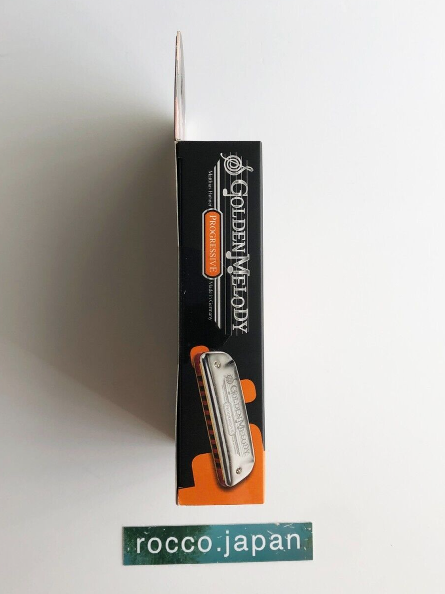 HOHNER GOLDEN MELODY Harmonica Key of B 10 Hole New from Japan