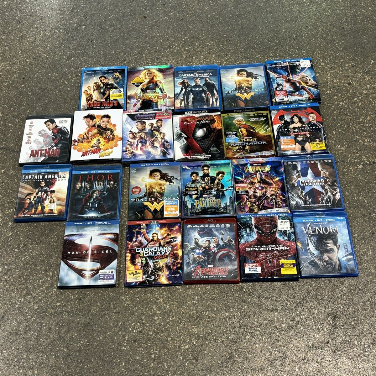 MARVEL Blu-ray22作品 Huge Blu-ray Lot of 22 Marvel & DC Movies Action Adventure