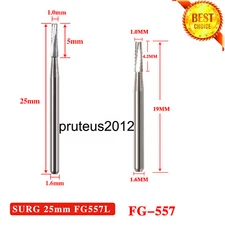 Dental (Surgical) Round Tungsten Carbide FG#557 Burs For High Speed Handpiece